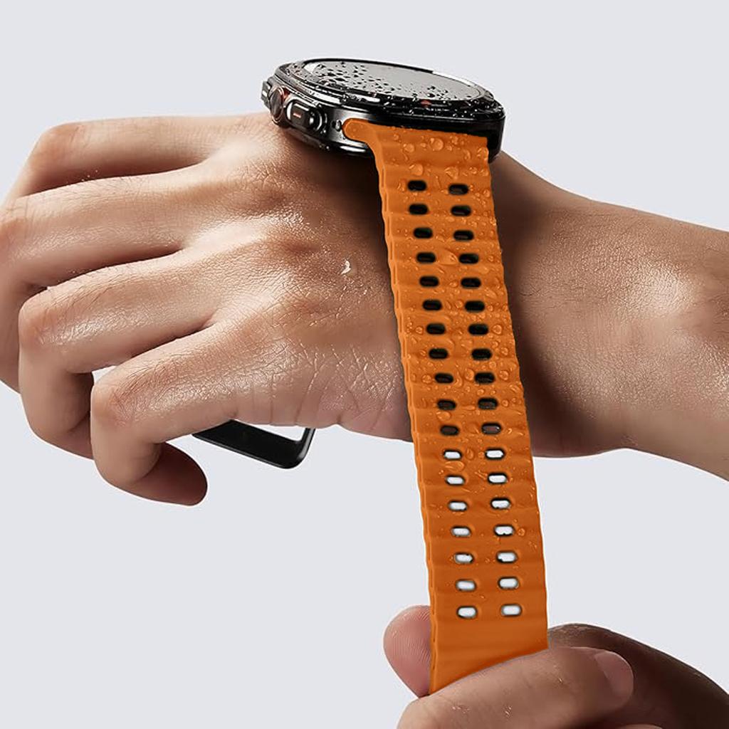 Case+Strap for Samsung Galaxy Watch 7 Ultra 47mm Sport Silicone Band Bracelet PC Case Protective Cover for Galaxy Watch 7 Ultra