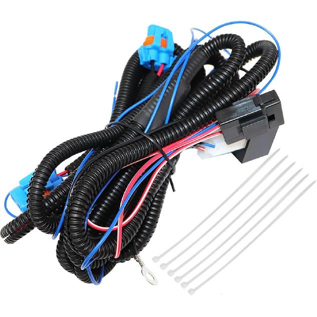 

Fog Light Wiring Harness Kit Replacement Fit for Chevy Silverado 1500 2500 3500 1500HD 2500HD 3500HD 2003 2004 2005 2006 (2007 Classic) Fog Lamp