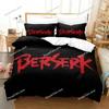 3D Printed Anime Berserk Bedding Set Boys Girls Twin Queen Size Duvet Cover Pillowcase Bed Kids Adult Home Textileextile741
