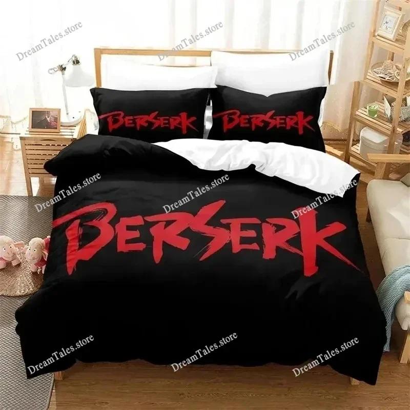 3D Printed Anime Berserk Bedding Set Boys Girls Twin Queen Size Duvet Cover Pillowcase Bed Kids Adult Home Textileextile741