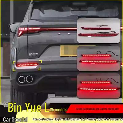 Dedicated LED Brake Warning, Turn Signal, and Pilot Light for Modifying the Rear Bumper Reflector of Bin Yue L 25 Models.