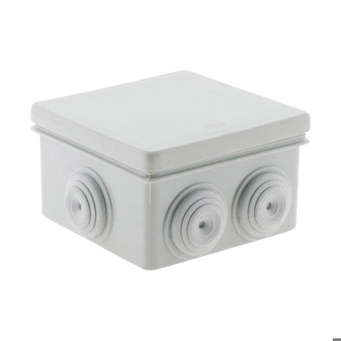 Lot De 3 Boîtes Étanches Carrées 80x80x40mm - Gris - Zenitech