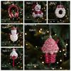 Shatterproof Xmas Tree Hanging Pendant Santa Claus Snowman Pendant Hanging Ornament  Party
