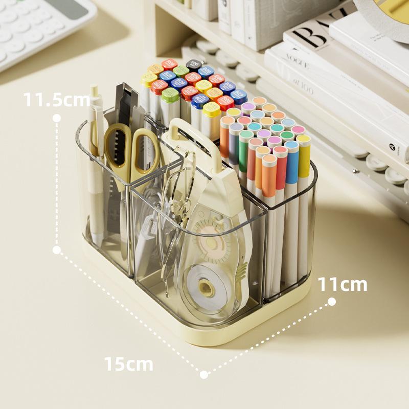 Popular Acrylic Pen Holder Student Desktop Storage Box Light Luxury Premium Sense Pen Case Desk Office Storage Box