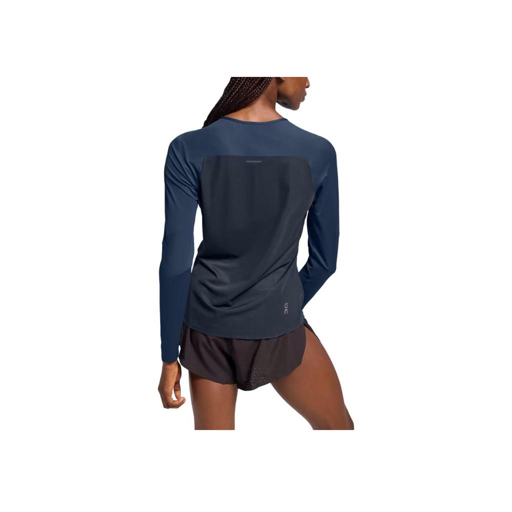 On Performance Lg-T DryTec™ Crew Neck Comfortable Lg Sleeve Women Tops Blue 1WE10320133