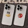 Funny Potato Tomato Cat Case for iPhone 17 16 15 14 13 12 11 Pro Max Plus Cute Couple Matching Shockproof Clear Soft TPU Cover