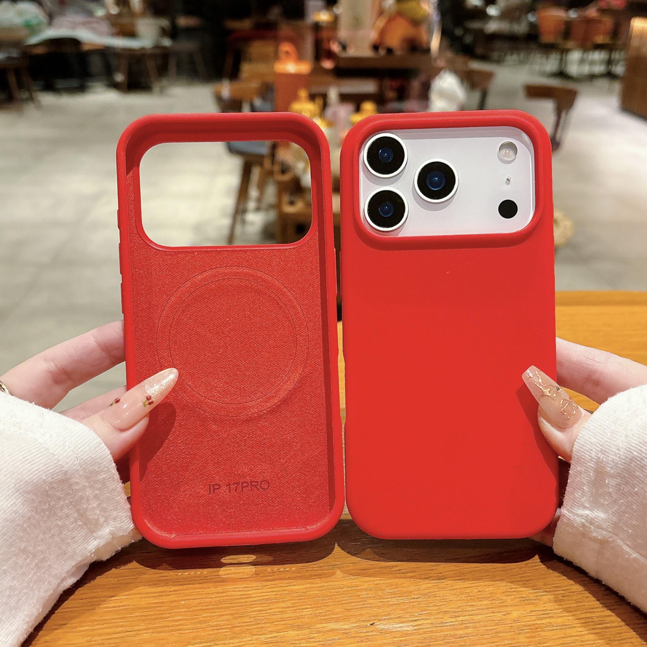 

Liquid Silicone Magnetic For Magsafe Phone Case for iPhone 17 Air 16 15 Plus 14 13 Pro Max Wireless Charge Soft Cover iPhone17 Pro