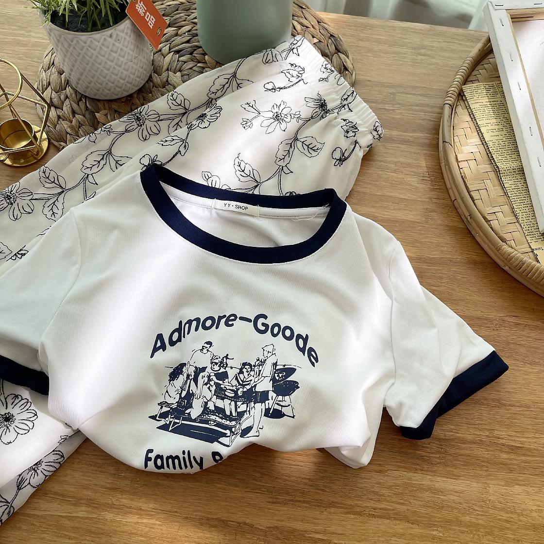 

Футболка Ins Style Slim Fit с круглым вырезом и надписью - женская летняя футболка с короткими рукавами Large белый