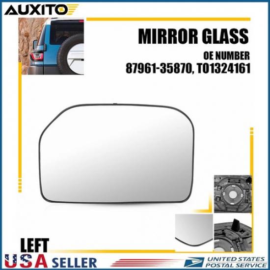 Heated Outer Mirror Glass Left Side For Toyota FJ Cruiser 2007-2014 TO1324161