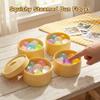 Mini 5Pcs Dumplings With Steamer Bun Squeezable Toy Set Soft Stress Relief Crystal Squishy Fidget Sensory Toy Adults Favors Gift