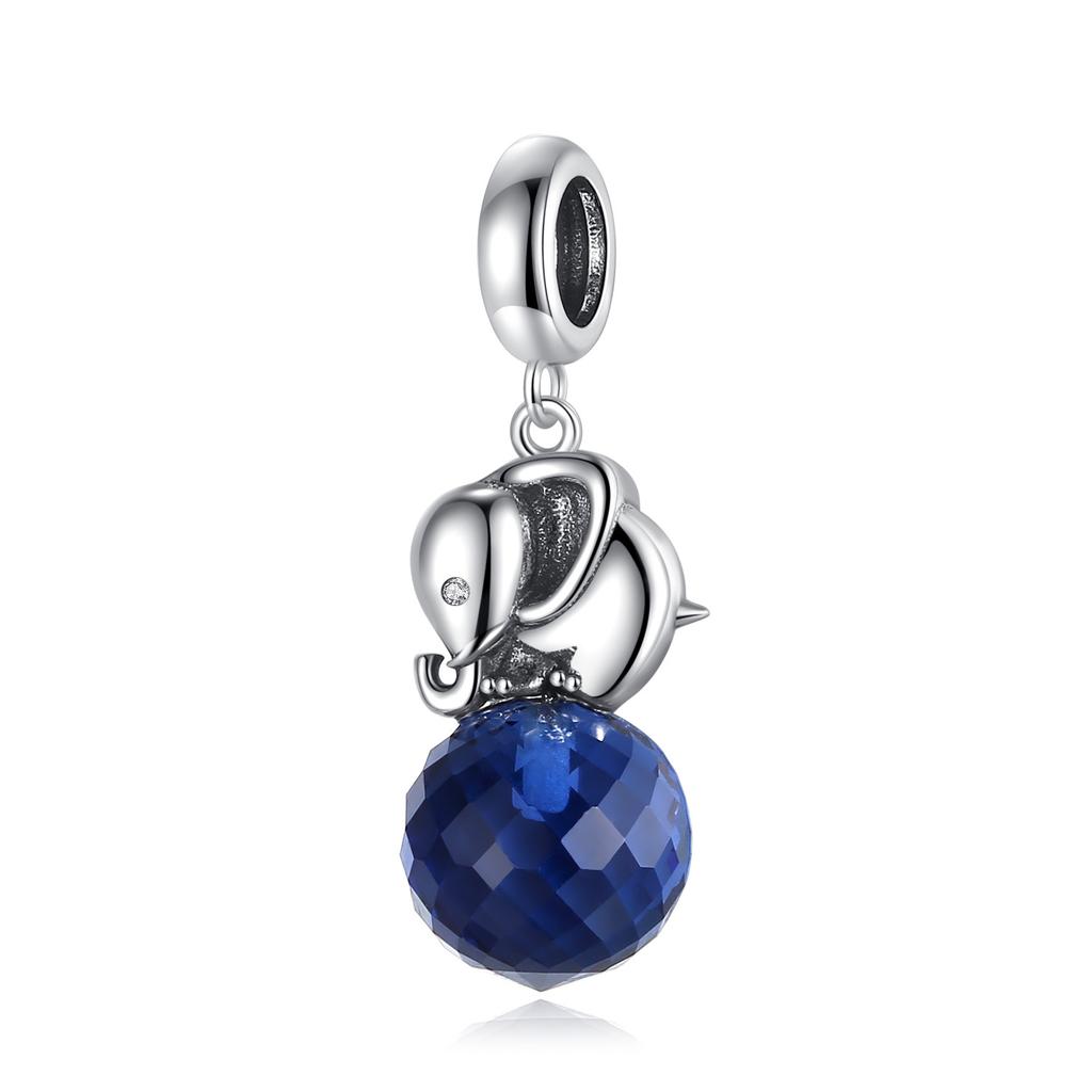 S925 Silver Ocean Theme DIY Heart Pendant Handmade Seahorse Dolphin Popular Necklace Charm