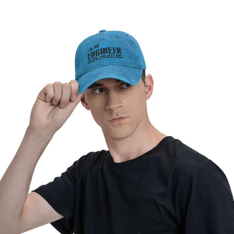 Fashion Cotton I'm An Engineer I'm Never Wrong Baseball Cap for Women Unisex Breathable Funny Engineering Quote Dad Hat Performance