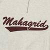 MAHAGRID Script Logo Half Zip Sweatshirt Oatmeal(Mg2Dfmm461A)