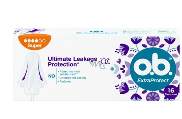 OB. Tampons ExtraProtect super, 16 pièces