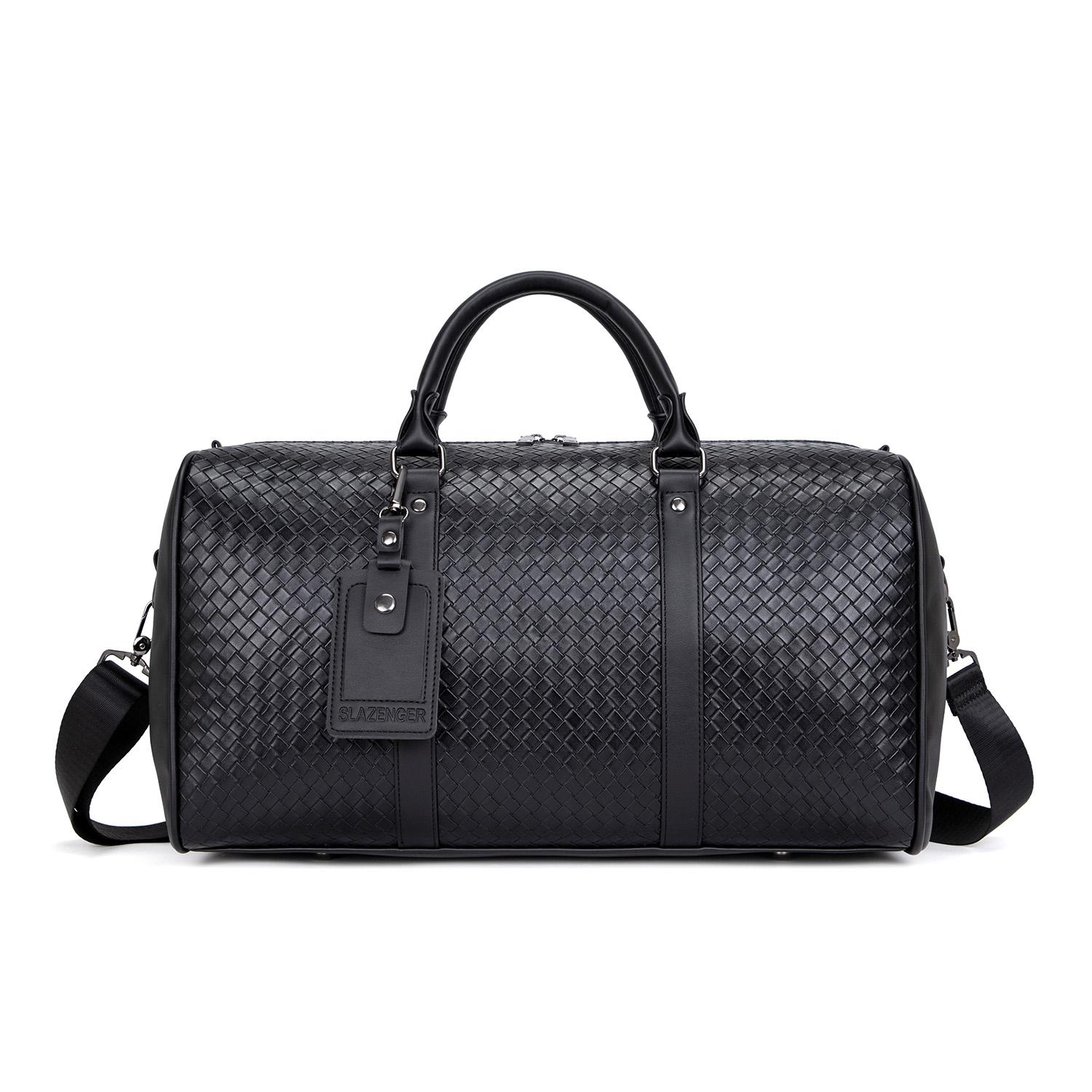 

New Slazenger PU Storage Bag, Luggage Bag, Gym Bag, Training Bag, Handbag Regular Unisex Obsidian SLA8522 42*22*22CM