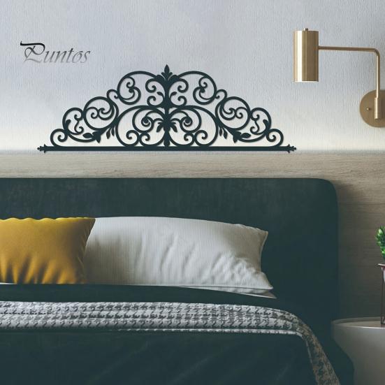 Metal Wall Art Scroll Art, Black Decor, 2D Sculpture for Versatile Decoration Living Room, Elegant Home Decor Hallway Front Porch Bedroom Above