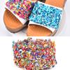 1m DIY Shiny Colorful Stone Trim Ribbon Decoration Accessory Crafts Sewing Dress Decor(#02)