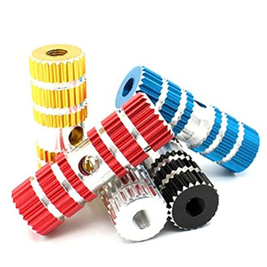 1 Pair Anti-slip Groove Strong Load-bearing High Hardness Bike Rear Pedals Aluminum Foot Rest Pegs Bike Accessories