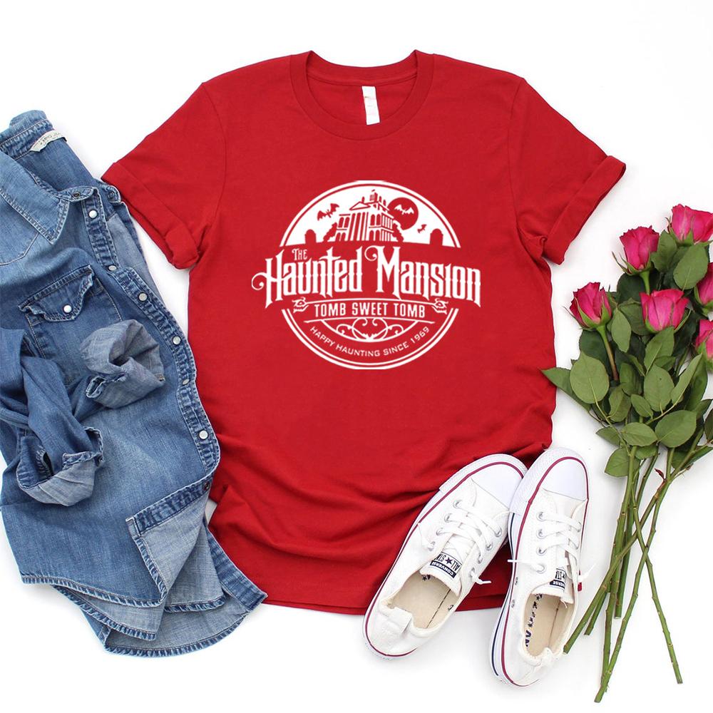 Strašidelný dům Retro tričko Vintage tričko s jízdou Strašidelný dům WDW tričko Vintage distressed unisex tričko Dámské letní tričko