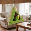 Triangular Summer Cooling Nest Breathable Net Bird Hammock Triangular Bird Hut  Hiding House
