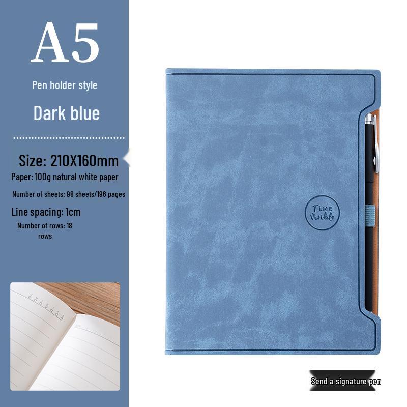 A5 Hardcover Notebook with Pen Loop, 2025 Diary, B5 Notebook, and A6 Pocket Notebook - High-Value Business Set