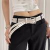 Design Sense Detachable Double-Breasted Belt For Women A Niche Personalized Versatile Belt With Skirt Jeans And Decoration