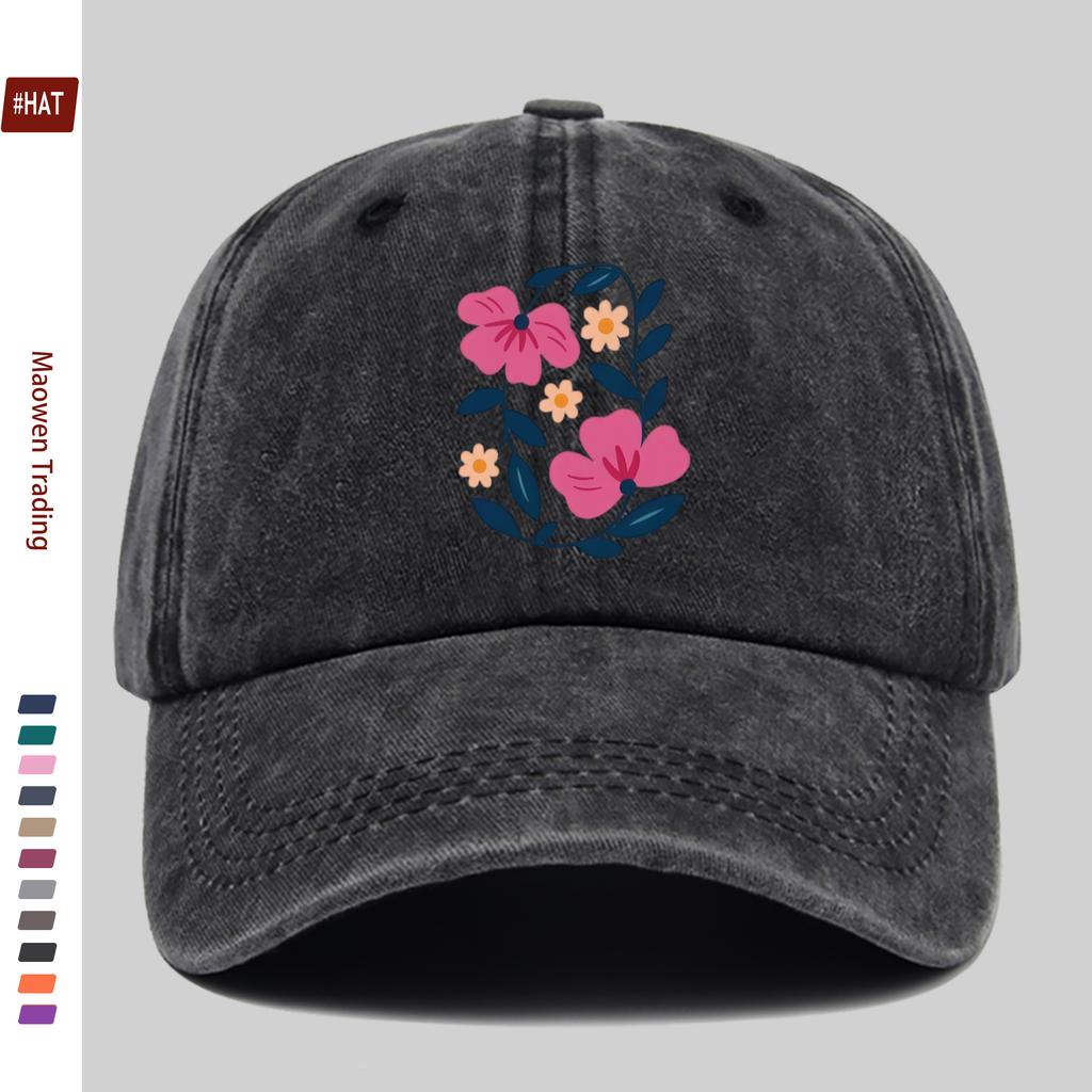Pc Floral Pattern Flower Print Baseball Cap Home Casual Print Design Casual Hat Trucker Comfortable Lightweight Sun Hat Buckle