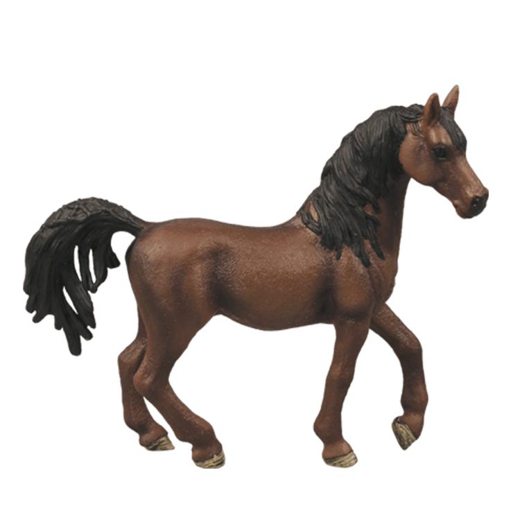 Cross-Border Quarter Horse White Pony Model Toy with Scene Accessories for Early Education