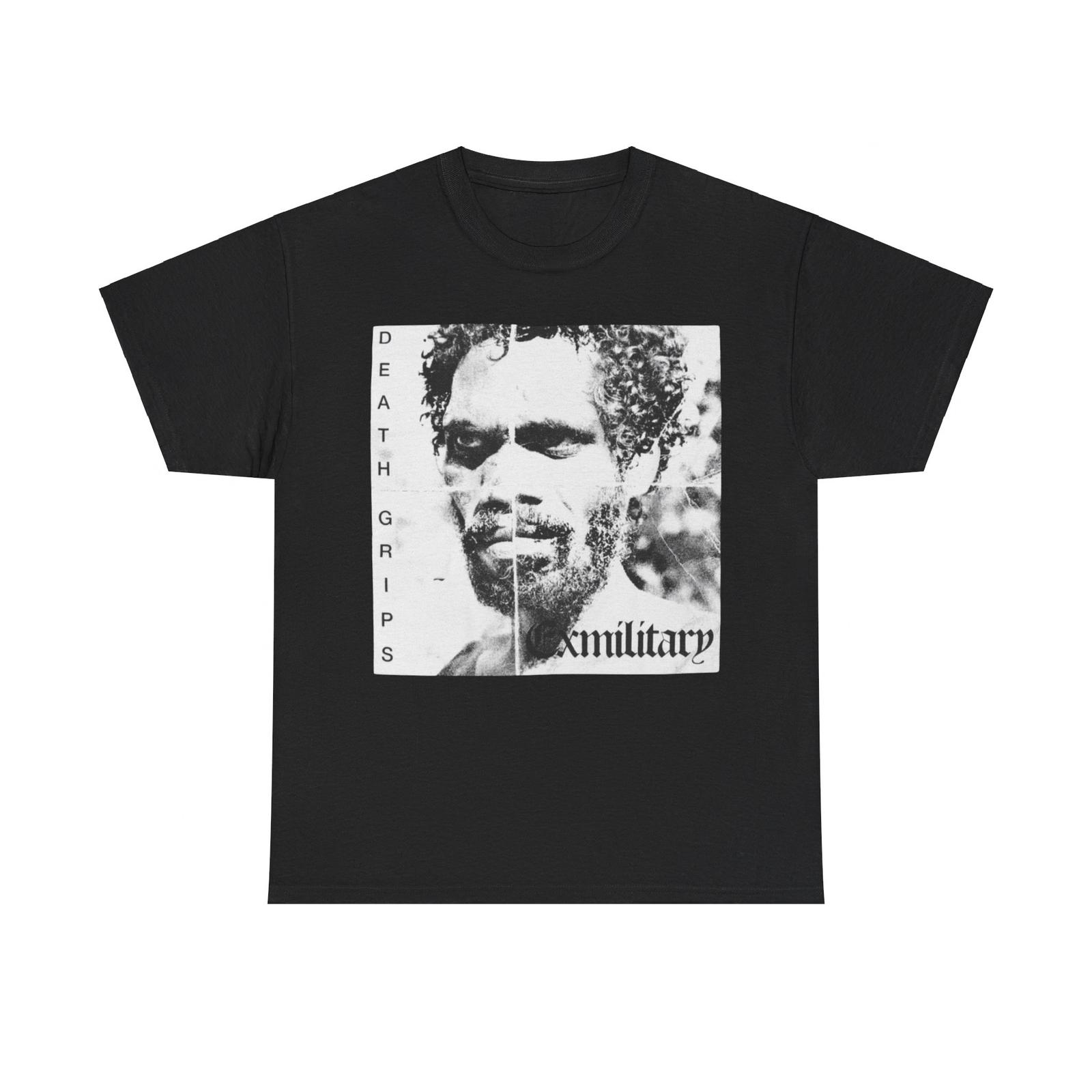 Death Grips Exmilitary Classic Tee Album Tour Merch T-Shirt - Black All Sizes XL