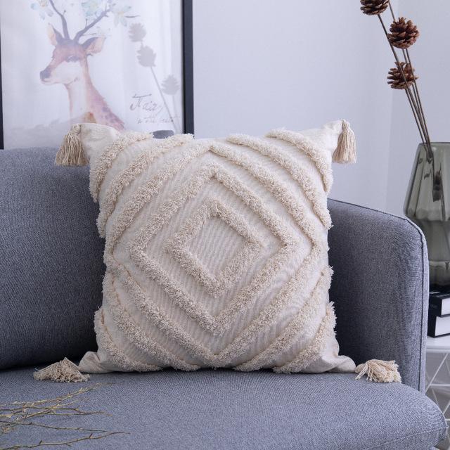 45 * 45/30 * 50cm Moroccan Bohemian Plucked Nordic Style Pillowcase Hotel Home Living Room Sofa Cushion Cover