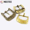 Meetee 1/2Pcs 30-45mm Pure Copper Men's Waistband Head Solid Brass Belt Buckles Single Pin Buckle Leather Craft Accessories