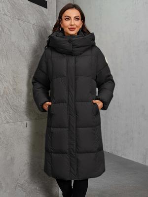 Cinemore Women's Jacket Long Fashion Grace Women Winter Down Jackets Zipper Pocket with Belt Parka High Quality Outwear 9110