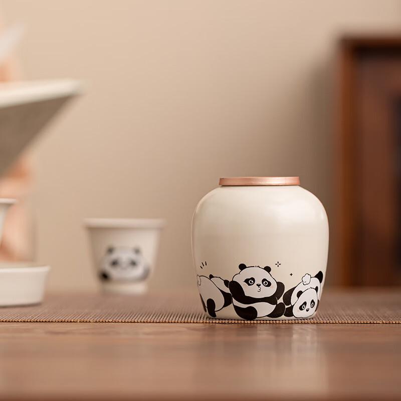 Panda Ceramic Tea Caddy Collection
