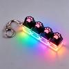 Tragbar Silikon Katzenpfote Clicker Schlüsselanhänger LED-Licht Leuchtend Fidget Spielzeug Tastaturstil Taste Stress Angst Linderung Geschenk