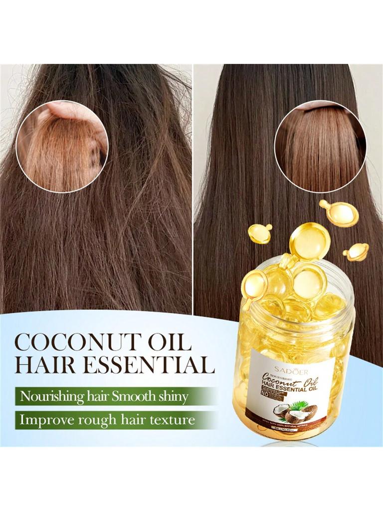 Nourishing Coconut Oil Hair Essential Oil. Conditioner For Women & Men Haircare Fragrance Care Essen