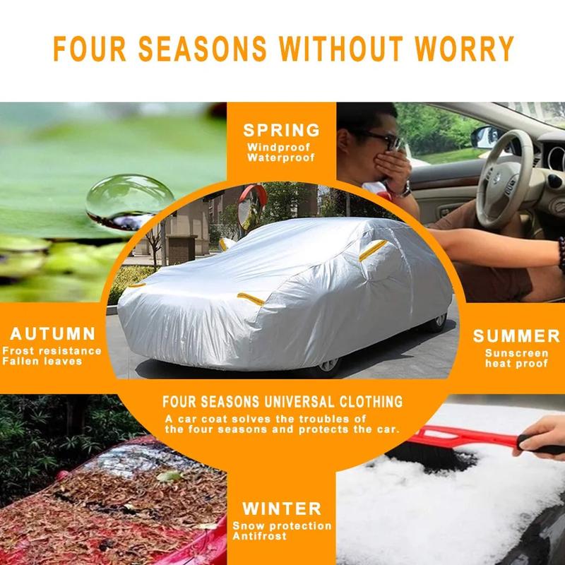Universal SUV UV Cover Coat Protector Dust Rain Snow Water Proof Protective Full Car Covers Indoor Outdoor D45 190T Auto Covers