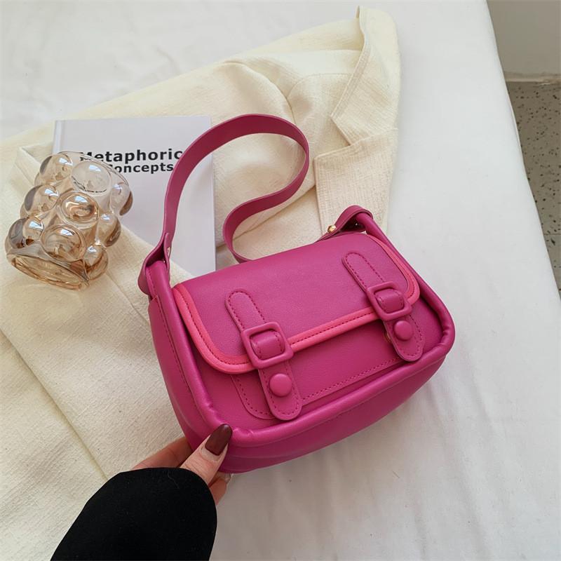 Elegant Quilted Pattern Pu Leather Handbag Small Size Trendy Spring Summer Bag