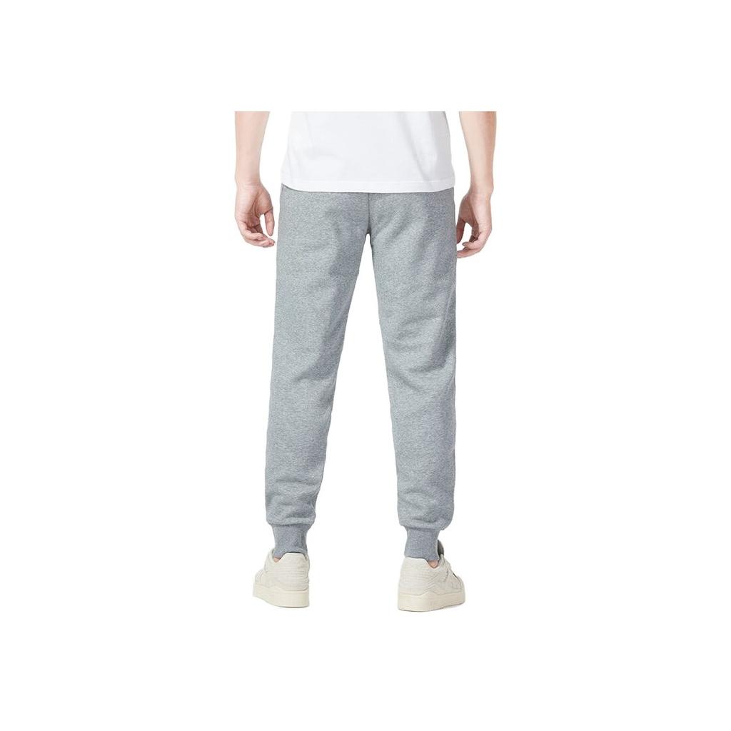 Puma Essentials Letter Brand Logo Print Cuffed Casual Fleece Warm Knitted Sports Pants Men Pants Gray 848738-02