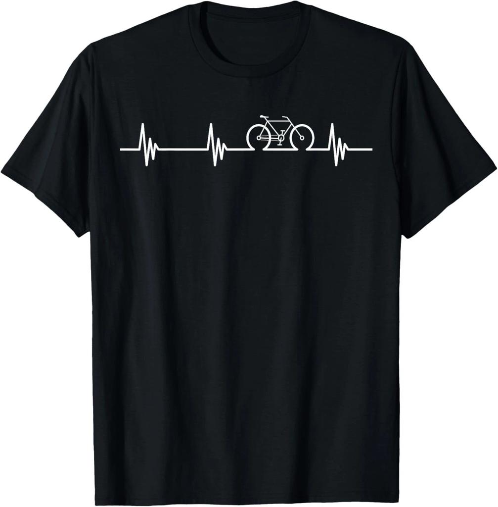 Cycling Heartbeat T-Shirt- Bicycle Love Biking Shirt Gifts Gift Unisex T-Shirt