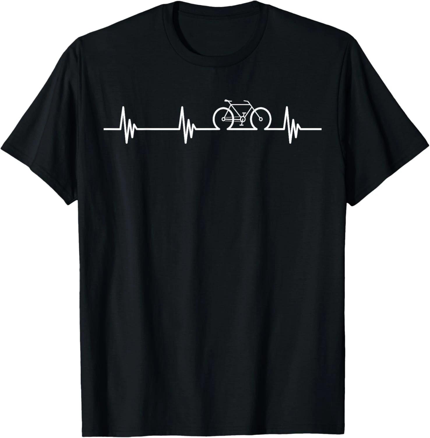 

Cycling Heartbeat T-Shirt- Bicycle Love Biking Gift Unisex T-Shirt XL