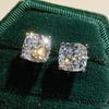 Cushion Cut CZ Stud Earrings
