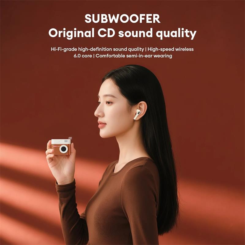 Nová bezdrátová Bluetooth 6.0 sluchátka Lenovo LE218 TWS Stereo ENC potlačení hluku Subwoofer Sportovní Herní Hudební Headset Nízká latence HD hovory s mikrofonem