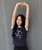 Loginaenloji Rogin N Rosie Lettering Ringer T-Shirt Navy