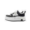 Small man shows height, platform white shoes, girls 2025 autumn and winter new niche design versatile casual board shoes
