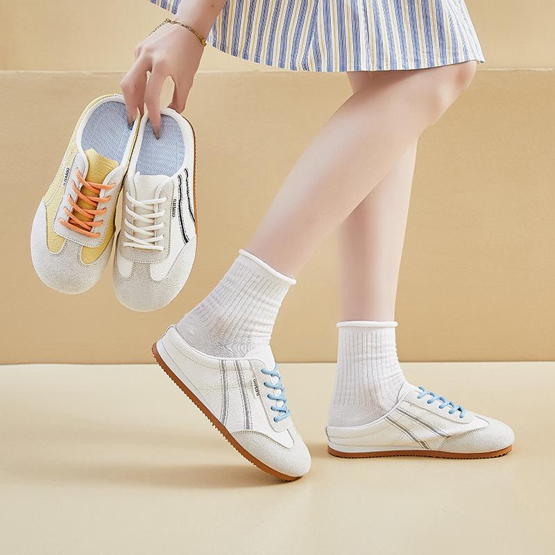 Half Tuode training little white shoes women's summer mesh breathable new student casual shoes