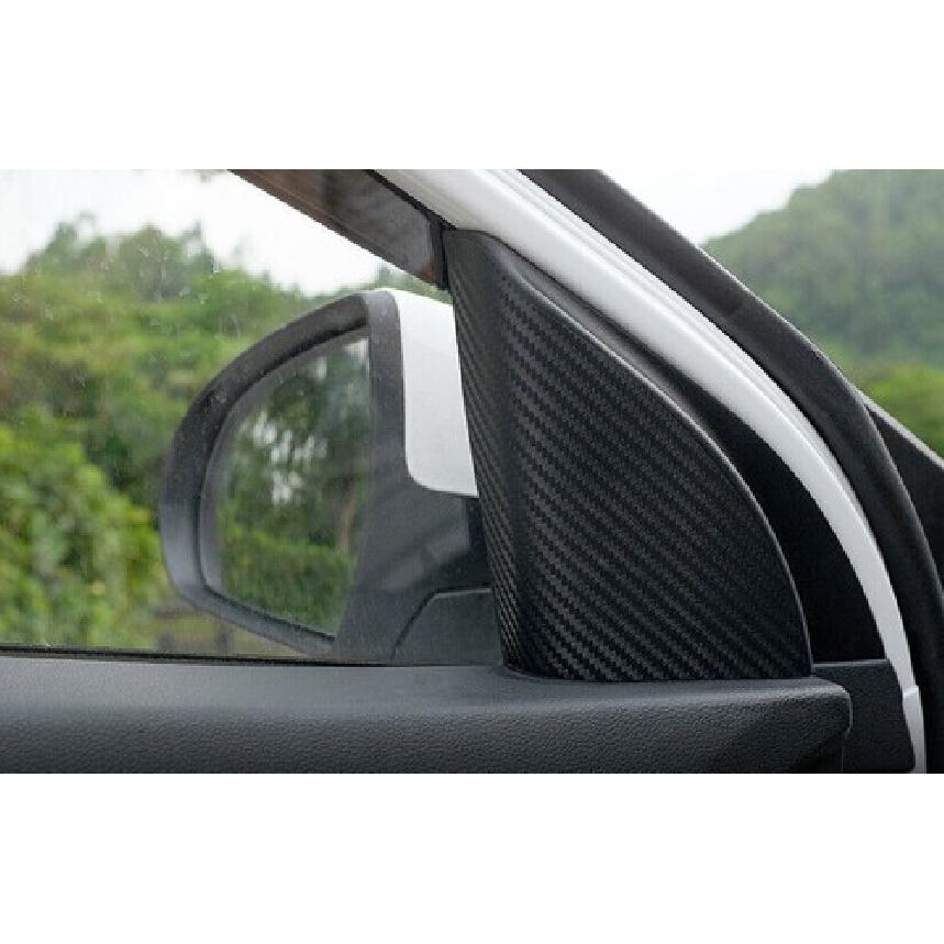 For Hyundai Elantra 17-20 Sticker Carbon Fiber A Post Front Triangle Cover Trim