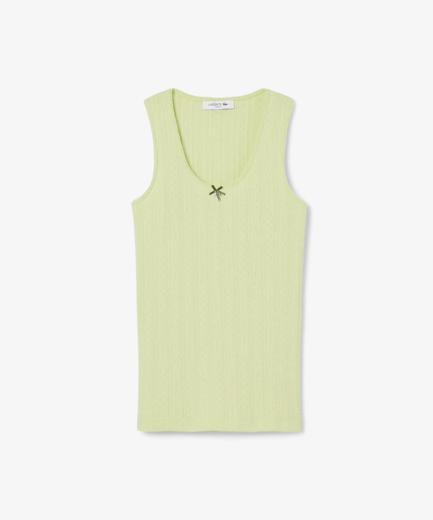 LACOSTE Women'S Pointel Sleeveless Tf5279-56G Bic