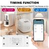 Universal Circuit Breaker Timer 10A WiFi Wireless Control Smart Switch Tuya Smart Switch Life App WiFi Voice Relay Controller