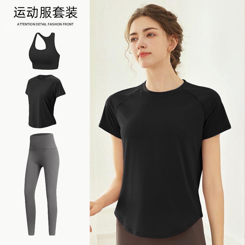Tennis Suit Women's Short-sleeved Training Clothes Outdoor Running Quick-drying Clothes Thin Badminton T-shirt Fitness Clothes