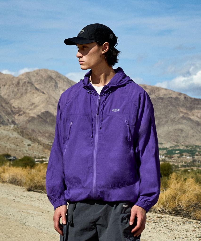 Fluke Ultra Light Packable Windbreaker Jacket Purple Fjk127
